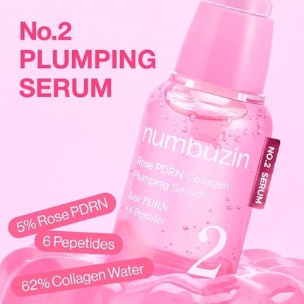 Сыворотка Numbuzin No.2 Rose PDRN Collagen Plumping Serum