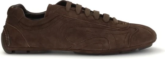 Brown Calf Leather Bos Taurus Athletic Sneakers