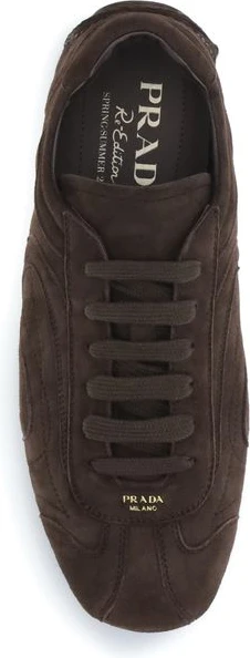 Brown Calf Leather Bos Taurus Athletic Sneakers