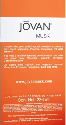 Jovan Musk For Men Aftershave Splash