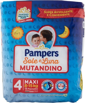 Diapers Maxi Pampers Sole&Luna