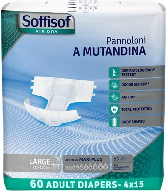 Подгузники для взрослых Soffisof Air Dry Maxi Plus