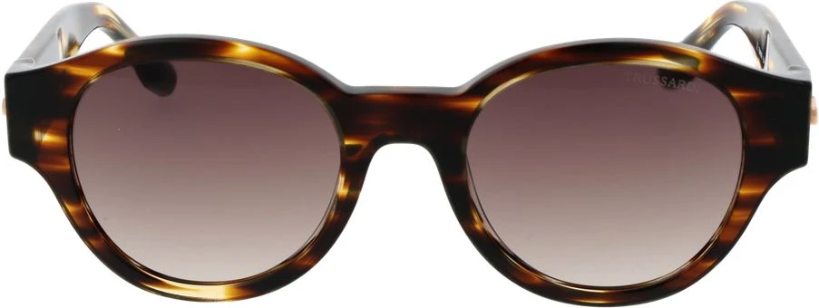 Солнцезащитные очки Trussardi из коричневого ацетата
