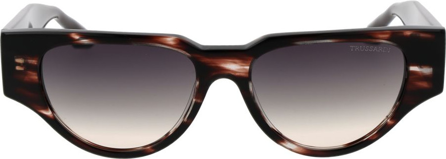 Коричневые солнцезащитные очки Trussardi из ацетата