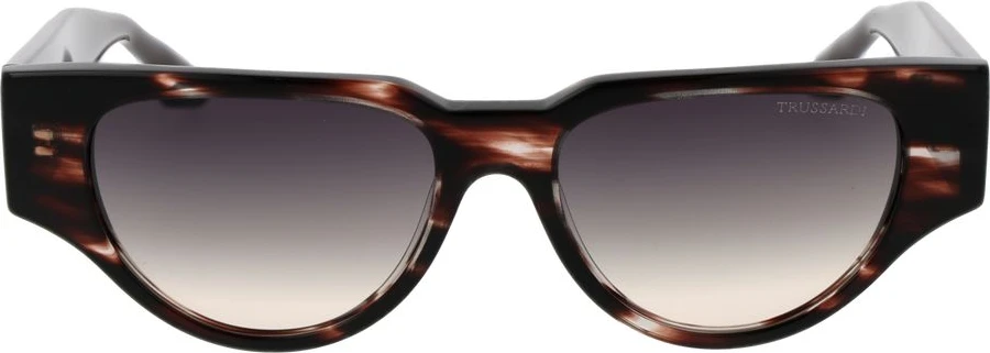 Коричневые солнцезащитные очки Trussardi из ацетата