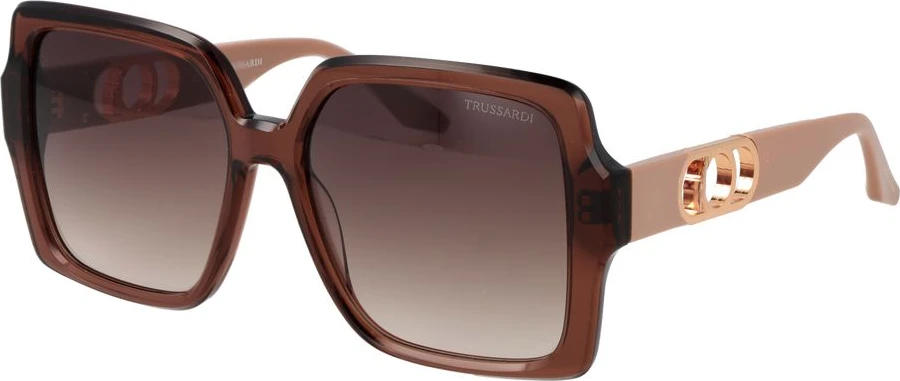 Солнечные очки Trussardi из коричневого ацетата