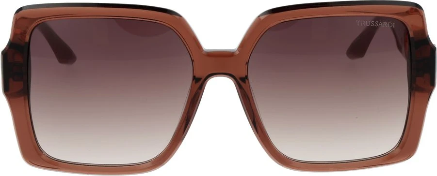 Солнечные очки Trussardi из коричневого ацетата