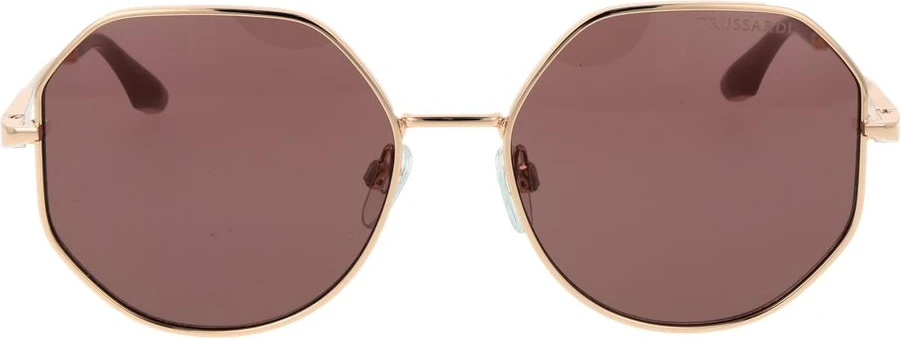 Солнцезащитные очки Trussardi из розового золота