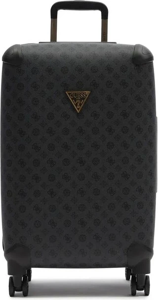 Серый чемодан из поликарбоната для путешествий GUESS