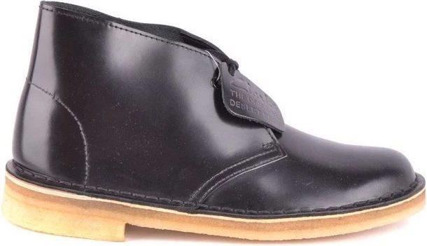 Черные кожаные ботинки Clarks на шнуровке