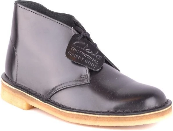 Черные кожаные ботинки Clarks на шнуровке