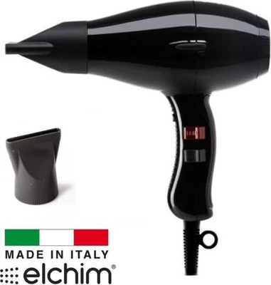 Elchim Light Ionic Professional Hair Dryer Black Edition