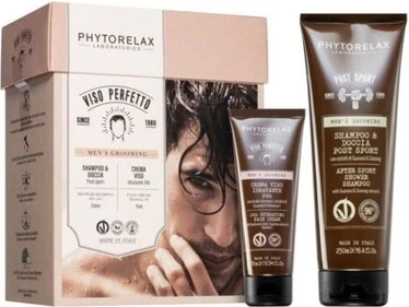 Набор для ухода за собой Phytorelax для мужчин: увлажняющий крем для лица и шампунь