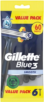 Одноразовые бритвы Gillette Blue3 Smooth