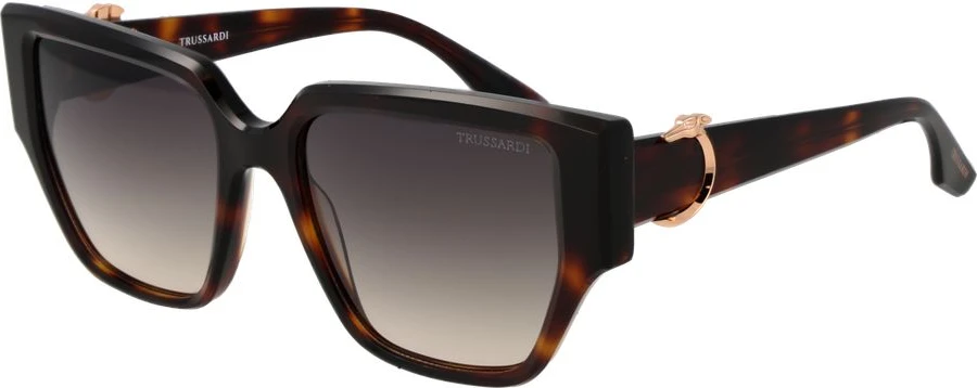Солнцезащитные очки Trussardi из коричневого ацетата