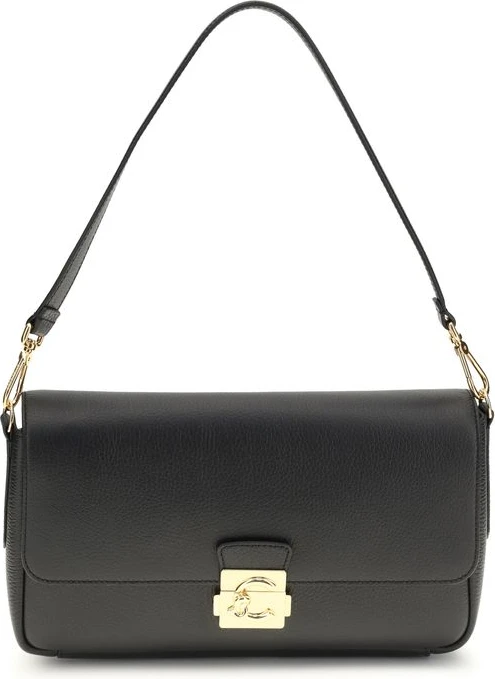 Сумка на плечо Coccinelle Black Calf Leather Bos Taurus