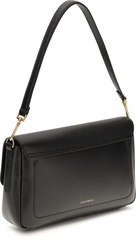 Сумка на плечо Coccinelle Black Calf Leather Bos Taurus