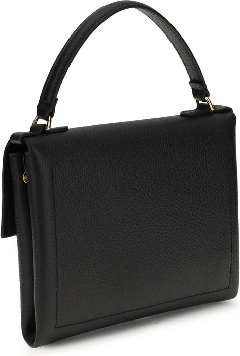 Black Calf Leather Bos Taurus Clutch Bag