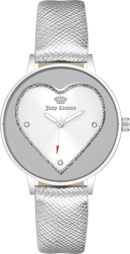 Серебряные пластиковые часы Juicy Couture