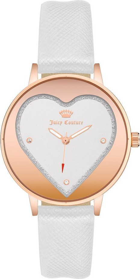 Белые пластиковые часы Juicy Couture