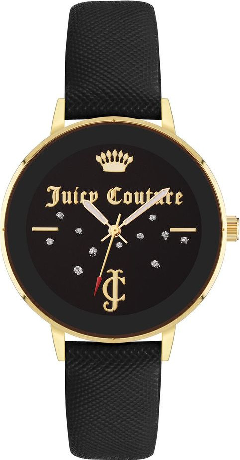 Черные пластиковые часы Juicy Couture для платьев