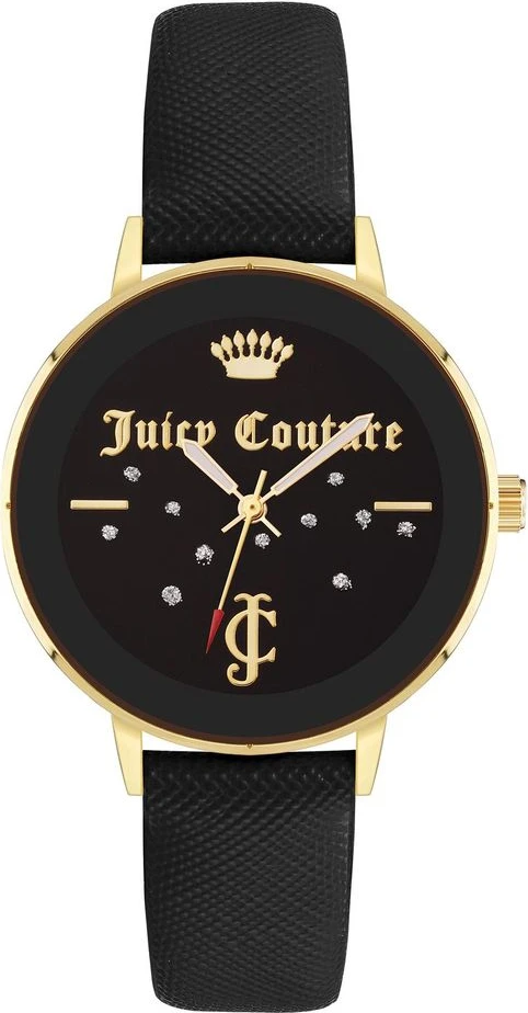 Черные пластиковые часы Juicy Couture для платьев