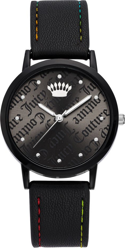 Черные пластиковые часы Juicy Couture