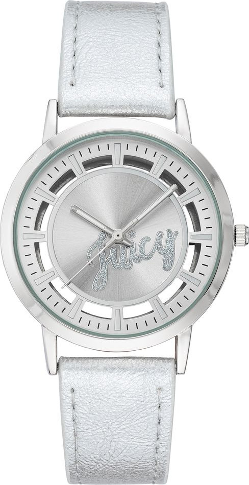 Серебряные пластиковые часы Juicy Couture