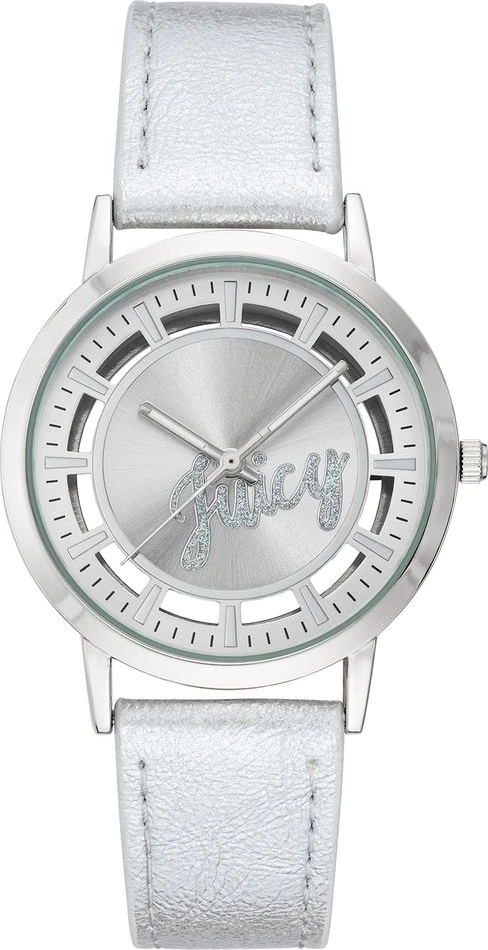 Серебряные пластиковые часы Juicy Couture