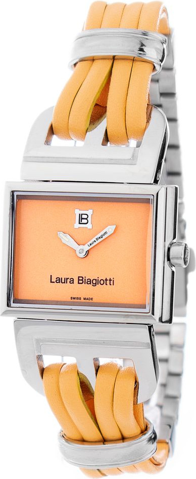 Laura Biagiotti Платье-часы с оранжевой кожаной подкладкой