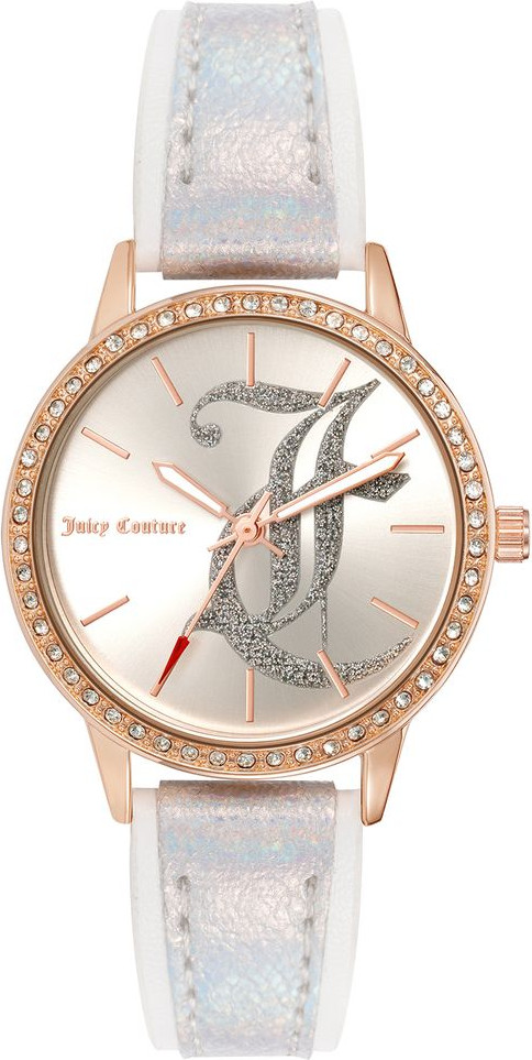 Белые пластиковые часы Juicy Couture