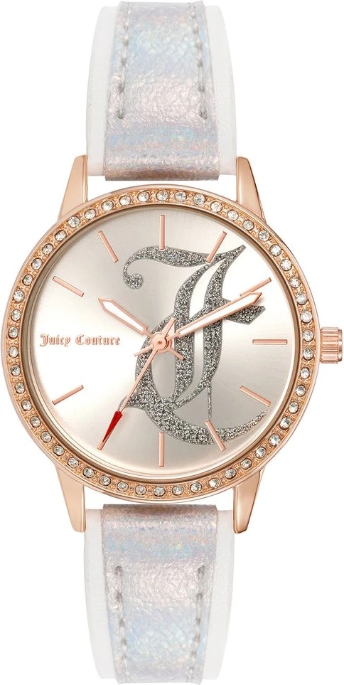 Белые пластиковые часы Juicy Couture