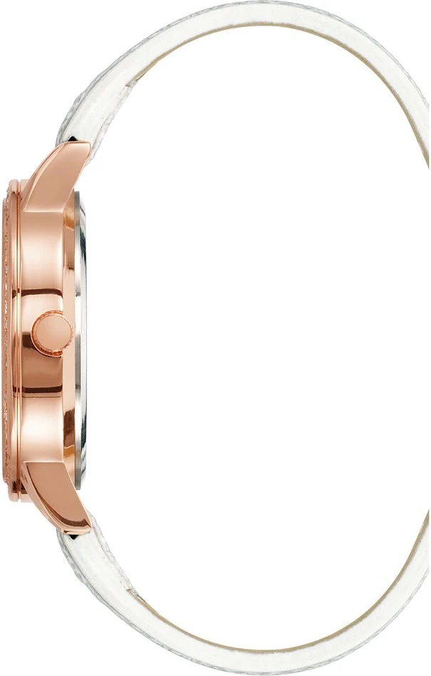 Белые пластиковые часы Juicy Couture