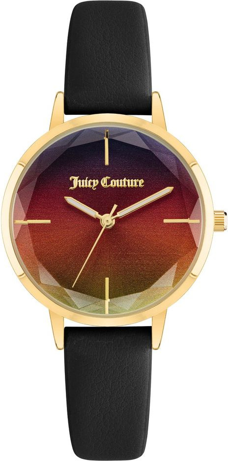 Черные пластиковые часы Juicy Couture