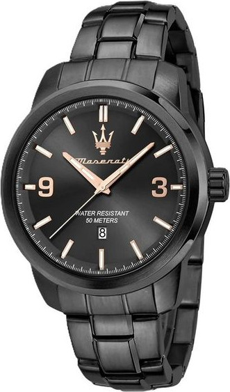 Серые часы Maserati из нержавеющей стали