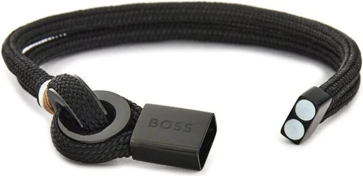Черный нейлоновый браслет Hugo Boss