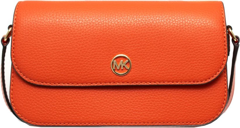 Michael Kors Оранжевая кожаная сумка через плечо