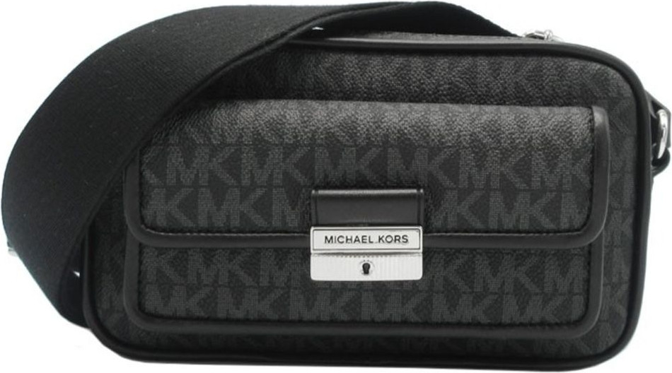 Черная текстильная сумка через плечо Michael Kors