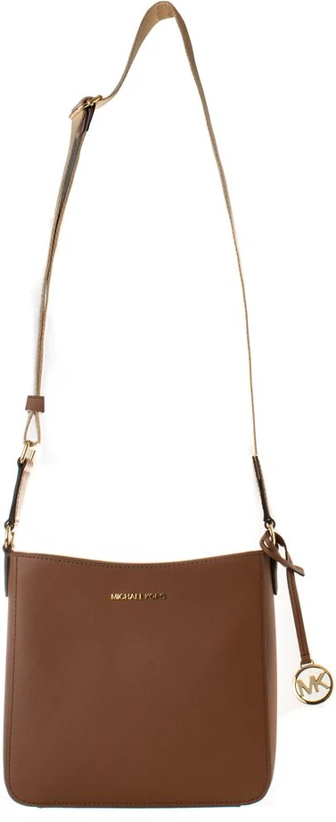 Коричневая сумка через плечо Michael Kors из канваса