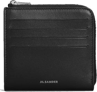 Jil Sander Черный кожаный картхолдер