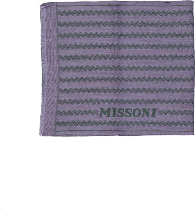 Фиолетовый шерстяной шарф Missoni