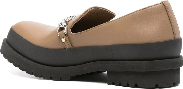 Коричневые мокасины-слипоны из веганской кожи Stella McCartney