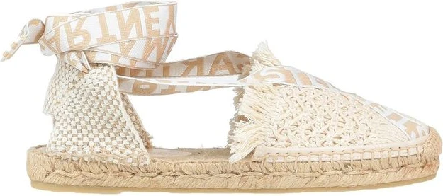 Бежевые эспадрильи из канваса от Stella McCartney