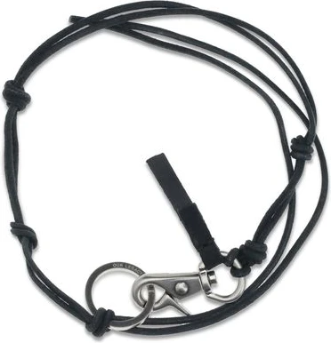 Black Calf Leather Bos Taurus Necklace