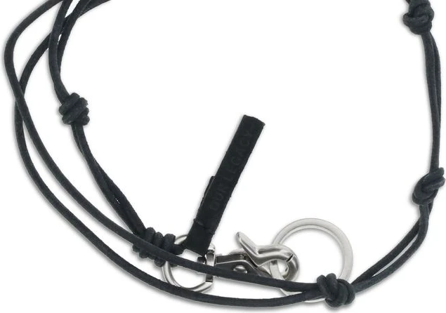 Black Calf Leather Bos Taurus Necklace