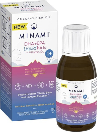 Minami DHA+EPA Жидкость с витамином D3 100 мл