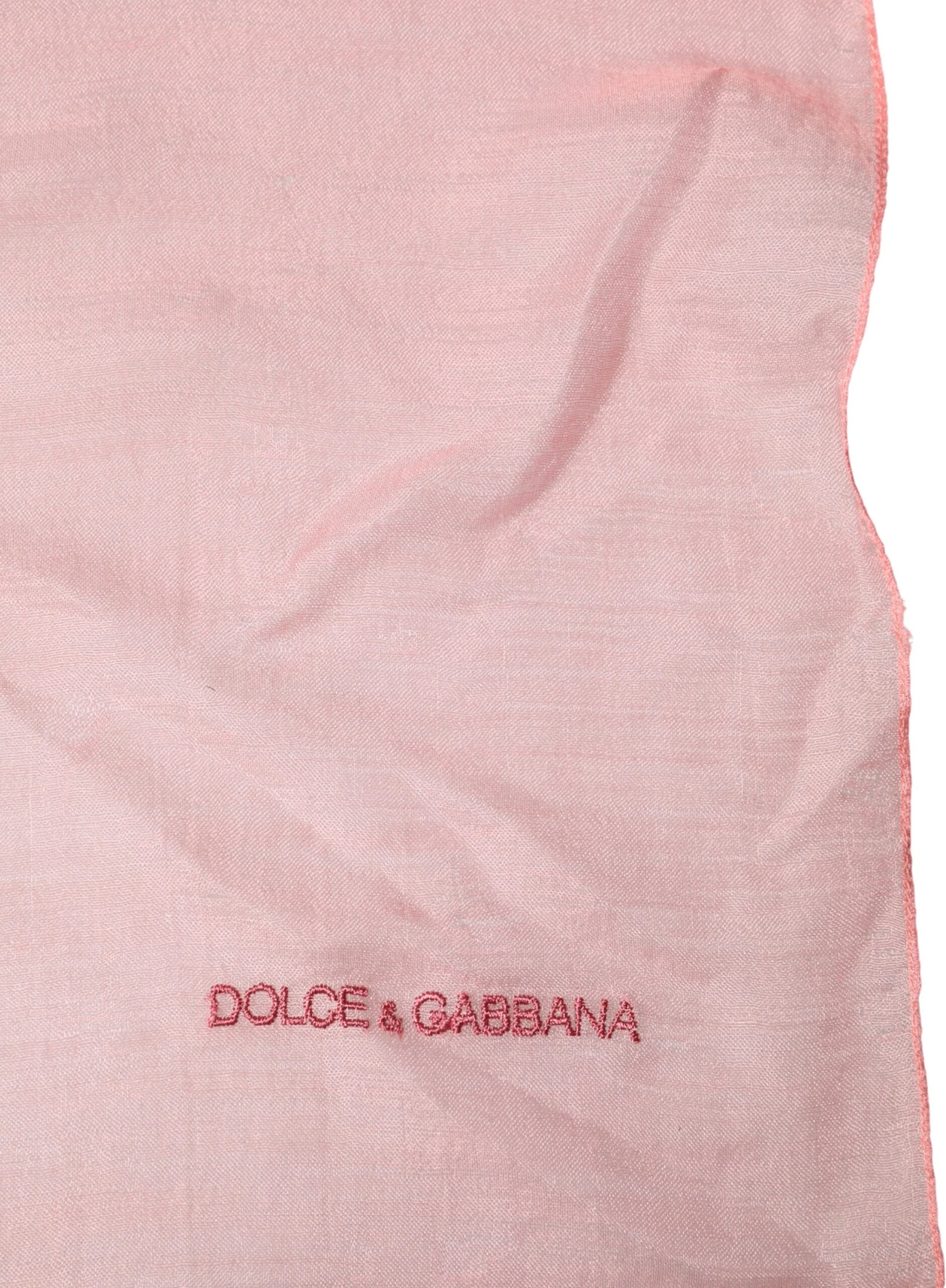 Шарф Dolce & Gabbana, светло-розовый палантин