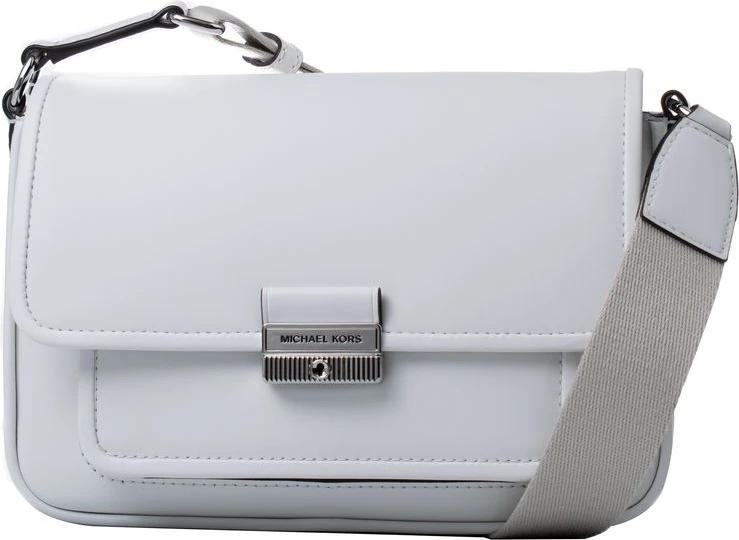 Белая кожаная сумка на плечо Michael Kors Bradshaw