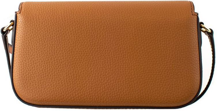 Коричневая кожаная сумка через плечо Michael Kors