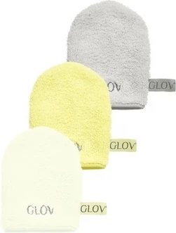 Перчатка для снятия макияжа и очищения лица Glove It Baby Banana Ivory Silver Stone, набор из 3 шт.